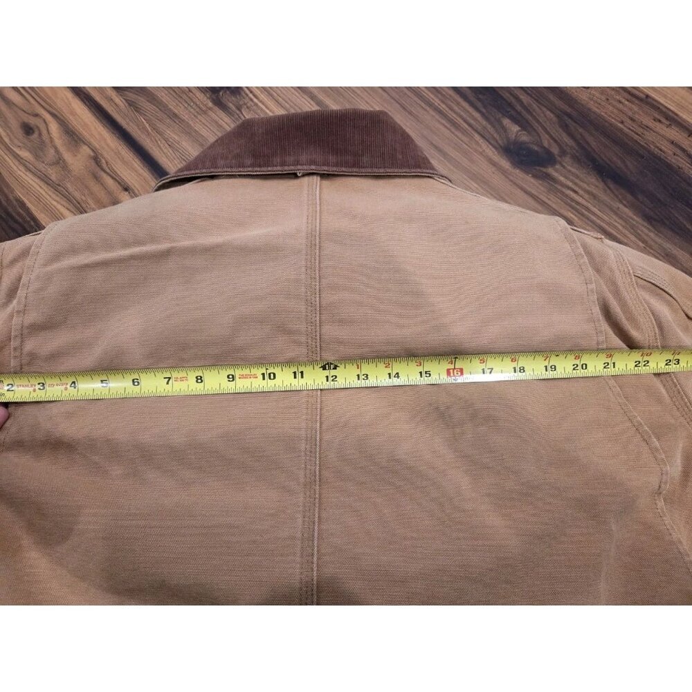 Vtg Carhartt Arctic Duck Canvas Chore Jacket Mens XL Brown Quilted Lined - Picture 14 of 16